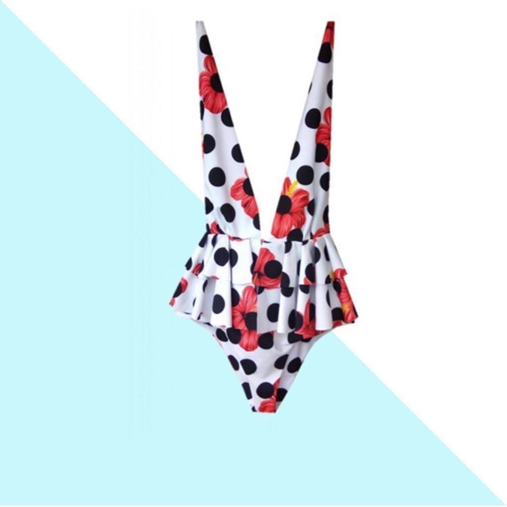 Polka Dots swimsuit NWT